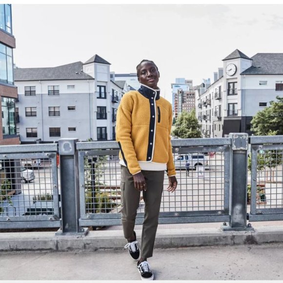 The North Face Cragmont Fleece Jacket - Arrowwood Yellow/Aviator Navy NWT - Picture 6 of 8